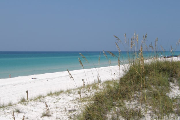 The beach in Destin