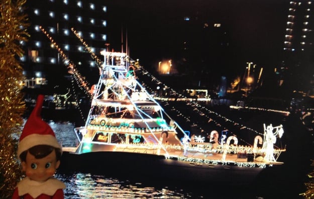 elf boat parade