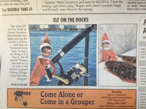 elf in the destin log