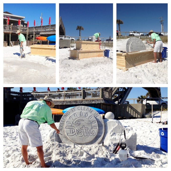 destin beach sand sculpture