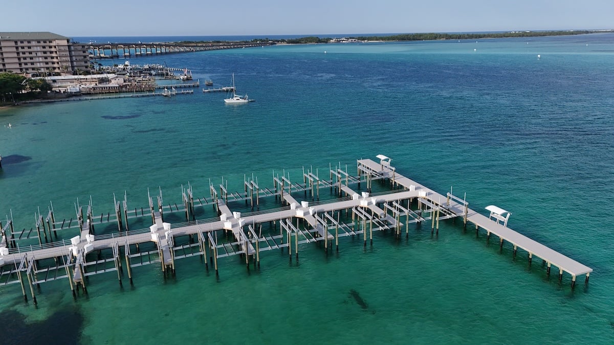 premium boat slips with lists near crab island in destin