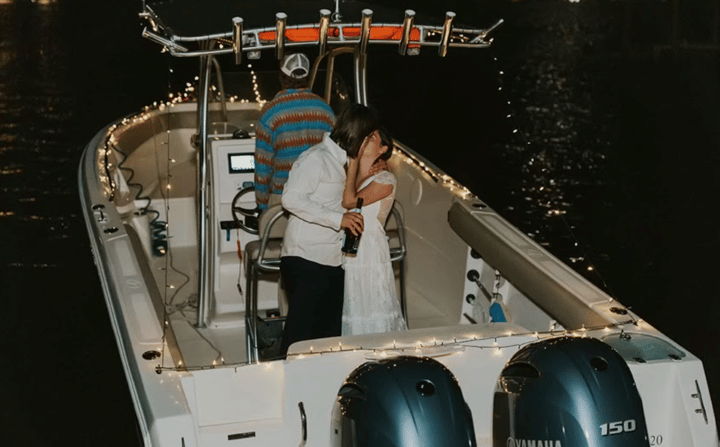 Wedding on a boat in Destin