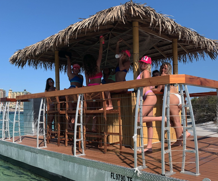 destin tiki boat tour crab island excursion