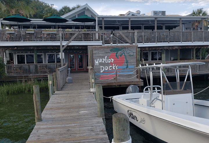 harbor docks destin from water