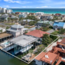 arial view of multiple rental homes in destin florida